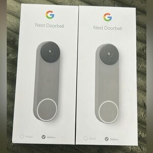 Google Nest Doorbells Battery Powered in Gray